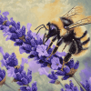 Bees and Lavender Serenity Diamond Painting