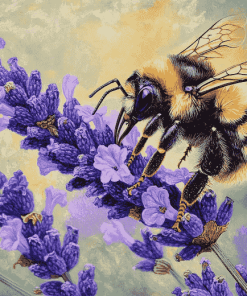 Bees and Lavender Serenity Diamond Painting