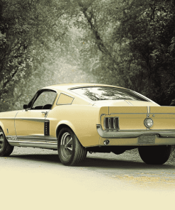 Beige Mustang 1967 Diamond Painting