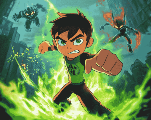 Ben 10 Cartoon Series Diamond Painting