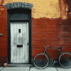 Bicycle and Building Scene Diamond Painting