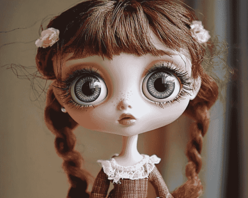 Big Eyes Cartoon Doll Diamond Painting