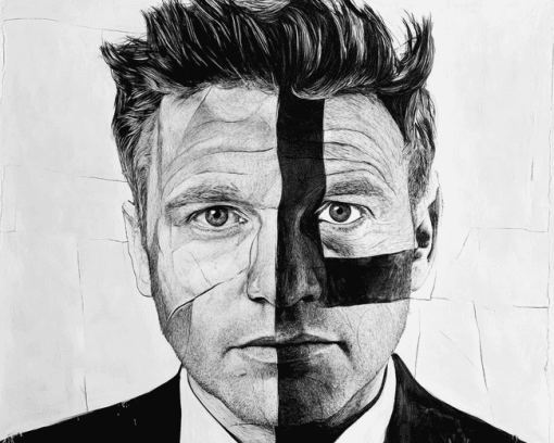 Black And White Gordon Ramsay Diamond Painting