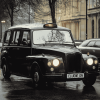 Black London Taxi Car Diamond Painting