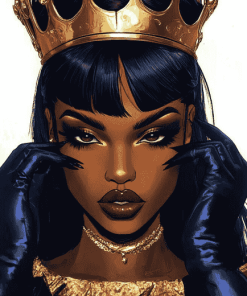 Black Queens of Animation Diamond Painting