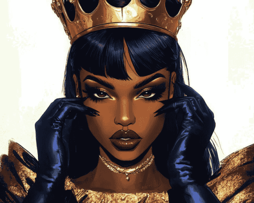 Black Queens of Animation Diamond Painting