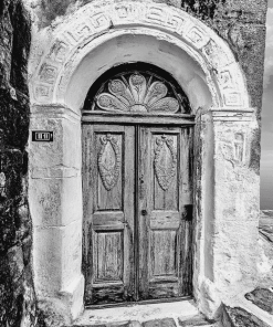 Black & White Greek Doors Diamond Painting