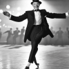 Black and White Fred Astaire Diamond Painting