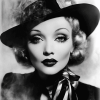 Black and White Marlene Dietrich Diamond Painting