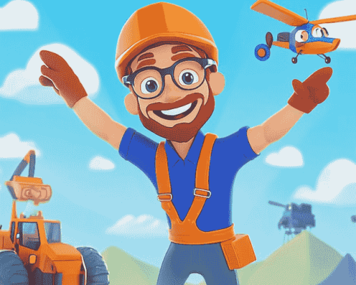 Blippi Animation Art Diamond Painting