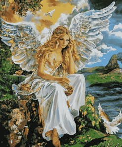 Blondy Ariel Angel Animation Diamond Painting