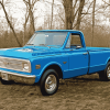 Blue 1967 Chevy Stepside Truck Diamond Painting