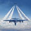 Blue Angels Jet Formation Diamond Painting