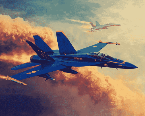 Blue Angels Jets Diamond Painting