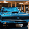 Blue Dodge Charger Vehicle Diamond Painting