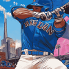 Blue Jays Baseball Diamond Painting