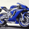 Blue R1 Engine Motorbike Diamond Painting