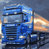 Blue Scania Truck Diamond Painting