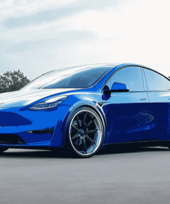 Blue Tesla Y Engine Diamond Painting