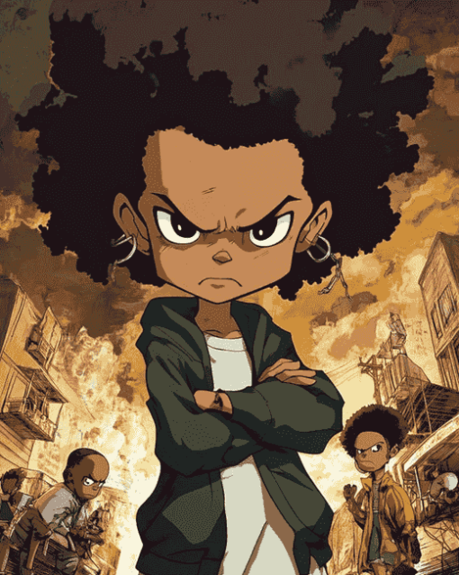 Boondocks Anime Series Diamond Painting