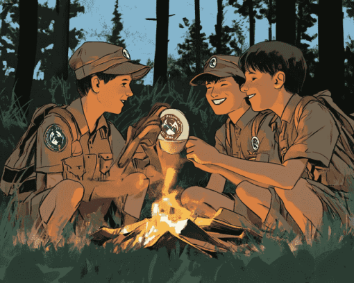 Boy Scouts Animated Diamond Painting