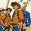 Boy Scouts Cartoon Adventure Diamond Painting