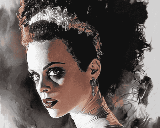 Bride Of Frankenstein Movie Diamond Painting