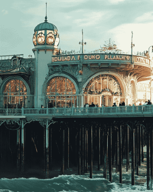 Brighton Palace Pier Scenic Diamond Painting