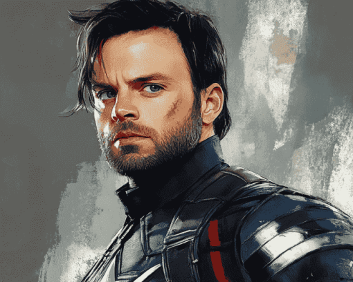 Bucky Barnes Celebrity Diamond Painting