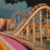 Building Roller Coaster Diamond Painting