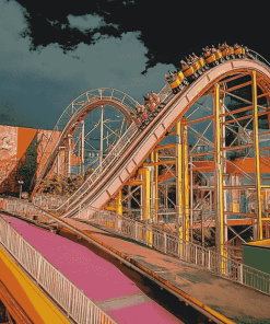 Building Roller Coaster Diamond Painting