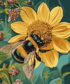 Bumble Bee Nature Diamond Painting