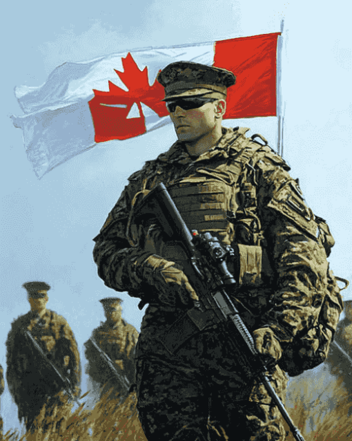 Canadian Military Soldiers Diamond Painting