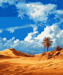 Canary Island Desert Landscape Diamond Painting