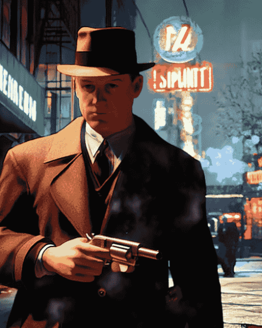 Cartoon Game L.A. Noire Diamond Painting