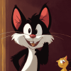 Cartoon Sylvester and Tweety Diamond Painting