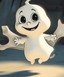 Casper Ghost Cartoon Diamond Painting