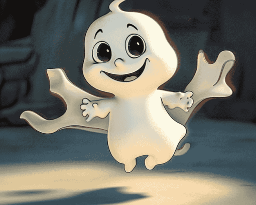 Casper Ghost Cartoon Diamond Painting