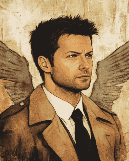 Castiel Angel Movie Diamond Painting