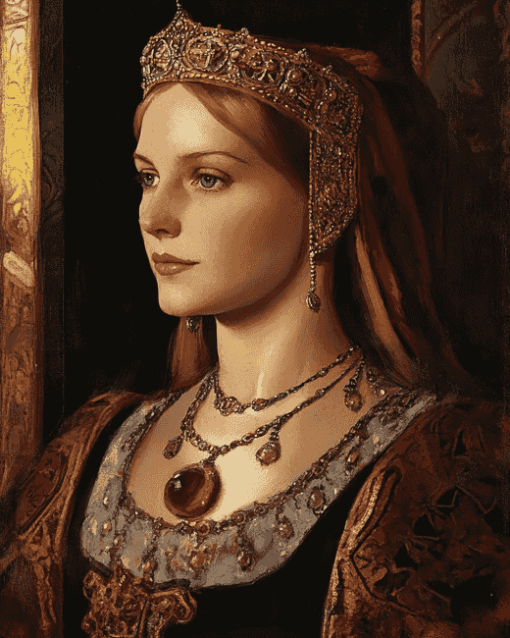 Catherine Of Aragon Vintage Queens Diamond Painting