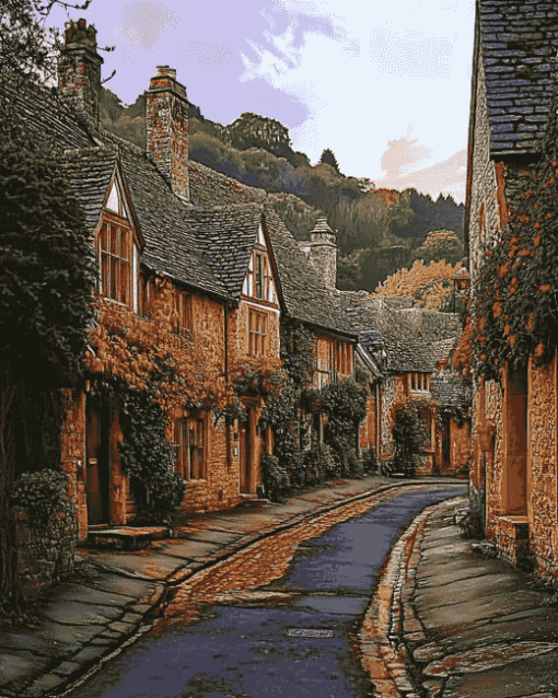 Charming English Villages Diamond Painting