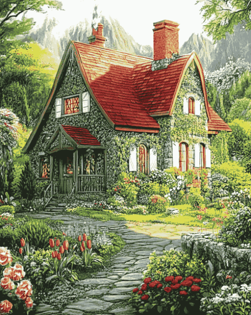 Charming Summer Cottage Diamond Painting