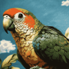 Cheeked Parakeet Avian Diamond Painting