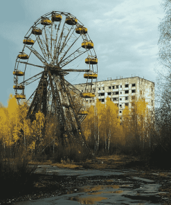 Chernobyl Buildings Exploration Diamond Painting