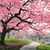 Cherry Blossom Japan Diamond Painting