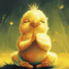 Chick Cartoon Yoga Diamond Painting