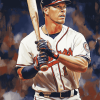 Chipper Jones Baseball Icon Diamond Painting