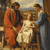 Christ And His Parents Diamond Painting