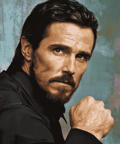 Christian Bale Famous Star Diamond Painting