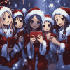 Christmas Anime Girls Diamond Painting